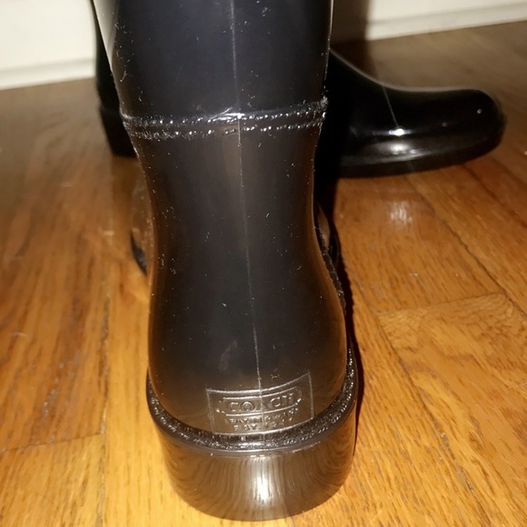 coach talia rain boots